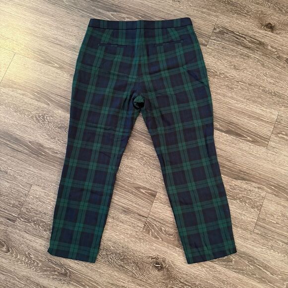 J. Crew Martie Black Watch Stretch Wool Blend Crop Pants New - Picture 10 of 10